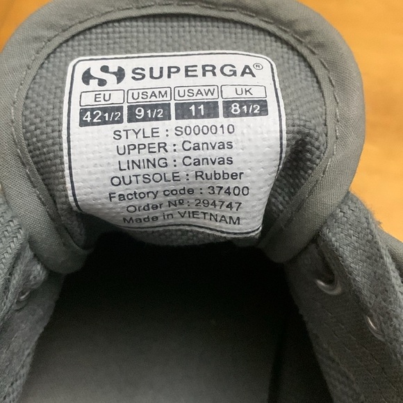 Superga 2750 COTU unisex classic canvas sneakers women’s 11 men’s 9.5 GUC - Picture 8 of 10